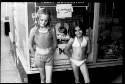 Two girls in downtown Edwardsville, Il.